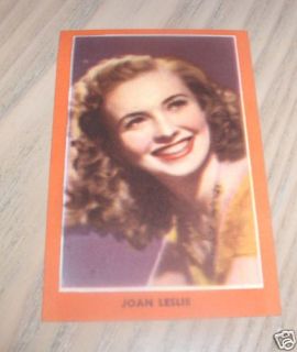 Vintage Guillen Chocolates Joan Leslie Card