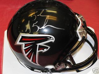 John Abraham Falcons Mini Helmet Signed Autographed