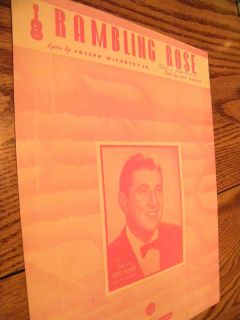  Sheet Music Rambling Rose by Joseph McCarthy Joe Burke 1948