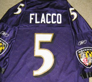 Joe Flacco 5 Baltimore Ravens Jersey M Medium New Reebok NFL