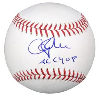 Cliff Lee Autographed Ball w Al CY 08 GA Certified