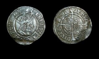 Henry VII York Mint Halfgroat Tudor Coin 000521