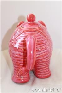 Calypso St Barth for Target Elephant Teapot Coral Pink