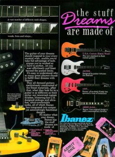 Ibanez USA Custom AR200 Joe Satriani Guitar Print Ad