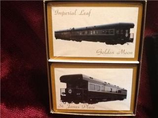 Vintage Railroad Train Playing Cards Dining Cars Imperial Leaf Vintage