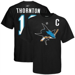 San Jose Sharks Joe Thornton Captain T Shirt Sz Medium