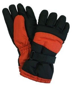 New Mens John Bartlett Winter Snow Ski Gloves Thinsulate Lined Black