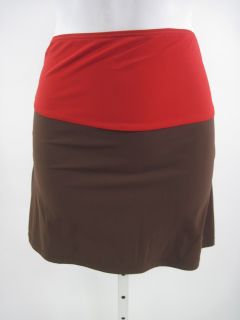 John Bartlett Brown Red Tank Top Skirt Outfit Sz 44