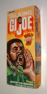 1974 Talking Black Gi Joe w Kung Fu Grip Mint in The Box