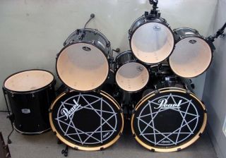 Pearl EX Export Joey Jordison 7 Piece Double Bass Drum Set Kit w ISS