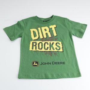 John Deere 4 5 6 7 Boys Shirt Short Slv Top Dirt Rocks