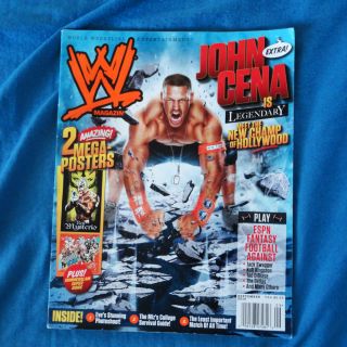 JOHN CENA WWE magazine Sep 2010 wrestling Triple H Mysterio SummerSlam