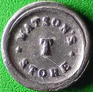  Civil War Token NY630CF 1g R7 WATSONS T STORE, GOOD FOR 1 CENT, SCM