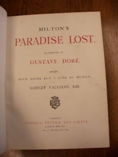 HARD TO FIND   JOHN MILTON   MILTONS PARADISE LOST ILLUSTRATED BY