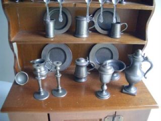 Miniature Colonial Pewter Collection Franklin Mint