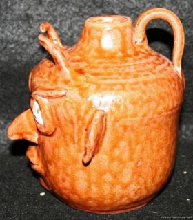 Mildred Meaders Folk Pottery Devil Face Jug Georgia