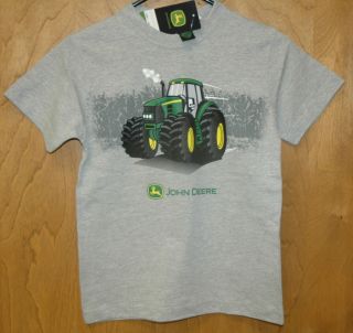 New Gray John Deere Tractor Short Sleeve T Shirt Toddler Sizes 2T 3T 4T STS997HJ  