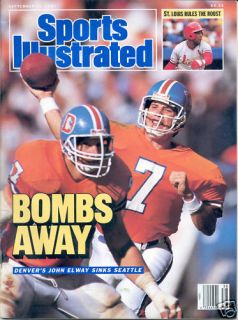 Sports Illustrated 1987 John Elway Denver Broncos NFL Football Stanford Nolabel  