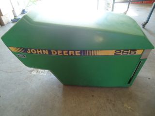JOHN DEERE 240 245 260 265 285 320 RIDING LAWN MOWER HOOD WITH GRILL HINGES  