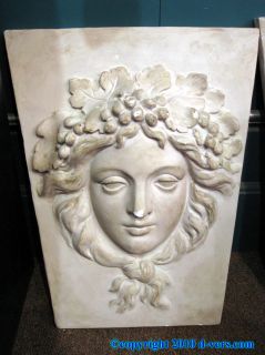 John DeLorean Commissioned Sculpture Roman Head Grapes Italian Sculptor  