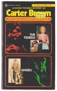 Carter Brown Double Novel "The Tigress Angel " Photo Cover  