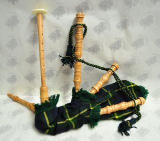Great Gift Children Junior Playable Scottish Bagpipes Gordon Tartan  