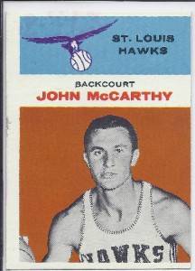 1961 62 Fleer 30 John McCarthy EX  