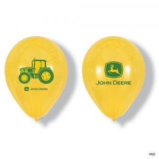 John Deere 6 12" Latex Balloons Tractor Party Supplies Birthday Green Farmer  