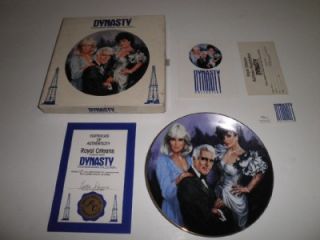 Vintage Dynasty John Forsythe Evans Collection Royal Orleans Collector Plate '85  