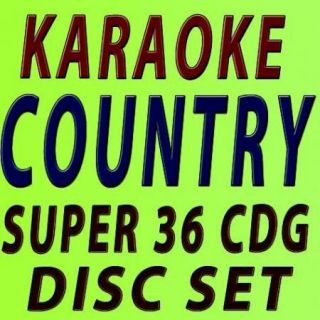 SUPER KARAOKE 36 CD G DISC SET ALL COUNTRY CLUB PACK FAST TRAX W FREE SHIPING  