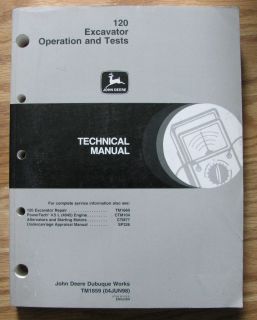 John Deere 120 Excavator O T Technical Service Manual  