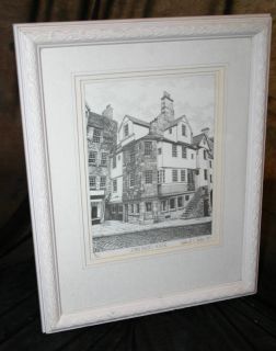 Graham R C Forbes 1985 Print John Knox's House Framed  
