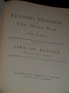 John Bunyan PILGRIMS PROGRESS HOLY WAR Illustrated  