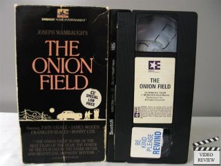The Onion Field VHS John Savage James Woods Franklyn Seales Ronny Cox  