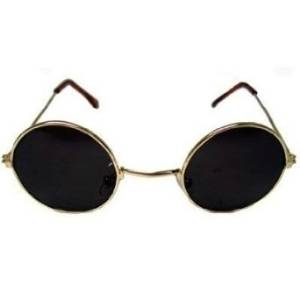 John Lennon Smoke Hippie Round Lens Gold Wire Frame Sunglasses Glasses Ozzie  