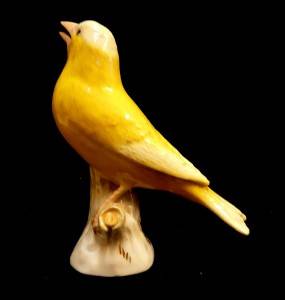 Meissen Porcelain Model of A Yellow Canary Exquisitely Detailed  