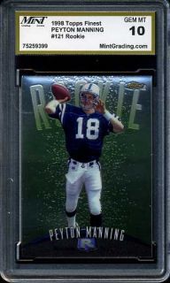 Peyton Manning John Elway 1998 Upper Deck Choice Rookquest MGS 10 Rookie RC Gem  