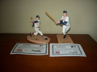 Boston Red Sox Legends Ted Williams Carl Yastrzemksi Gartlan Mini Figurines  