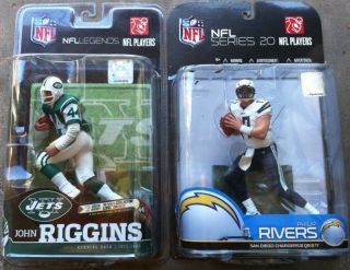 McFarlane NFL NY Jets John Riggins San Diego Chargers Philip Rivers Variants  