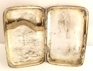 Antique Hallmarked Sterling Silver Cigarette Case 1902 John Edward Wilmot  