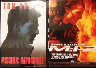 Mission Impossible 1 2 DVD Brian de Palma John Woo Tom Cruise  