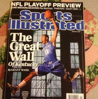 Kentucky Basketball John Wall Sports Illustrated Autographed  