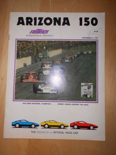 RARE 1974 Phoenix 150 Racing Program Signed by Johnny Rutherford Sam Posey  