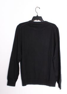 Tommy Bahama JOHNNY CASHMERE CREW NECK Long Sleeve Pull Over Sweater Black  