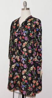 Johnny Was Collection Daisy Printed Silk Tunic S  
