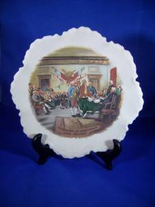 Declaration of Independence John Trumbull Plate  