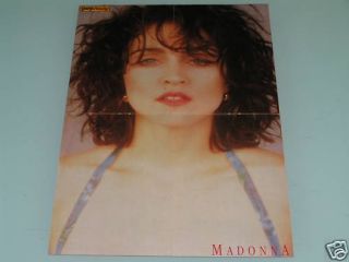 Madonna Jon Bon Jovi 1980s Pinup Magazine Poster  