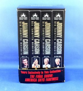 Johnny Carson His Favorite Moments 4 VHS Box Set Sale  