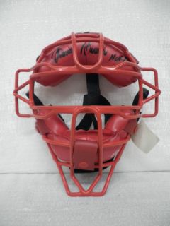 Johnny Bench Signed Cincinnati Reds Rawlings Catchers Mask Pad  