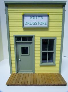 G SCALE HANDCRAFTED BUILDING DRUG STORE JOLLYS  